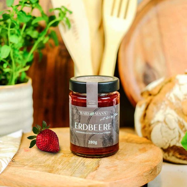 Erdbeere Glas